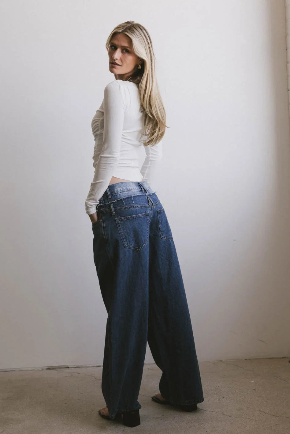 Bianca Ruched Top in Ivory - FINAL SALE