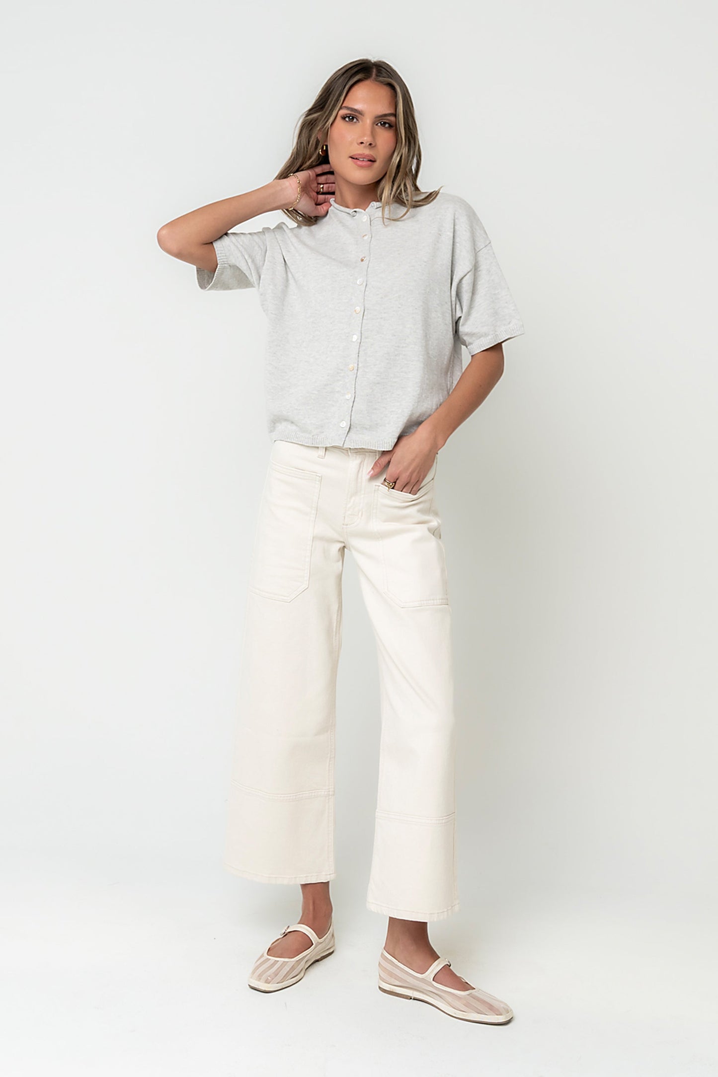 Camila Sweater in Heather Grey
