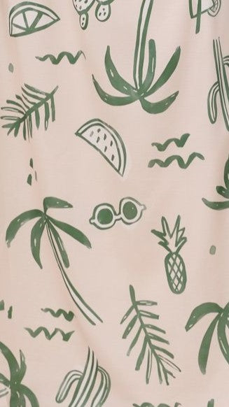 Zafrina Halter Top - Green Palm