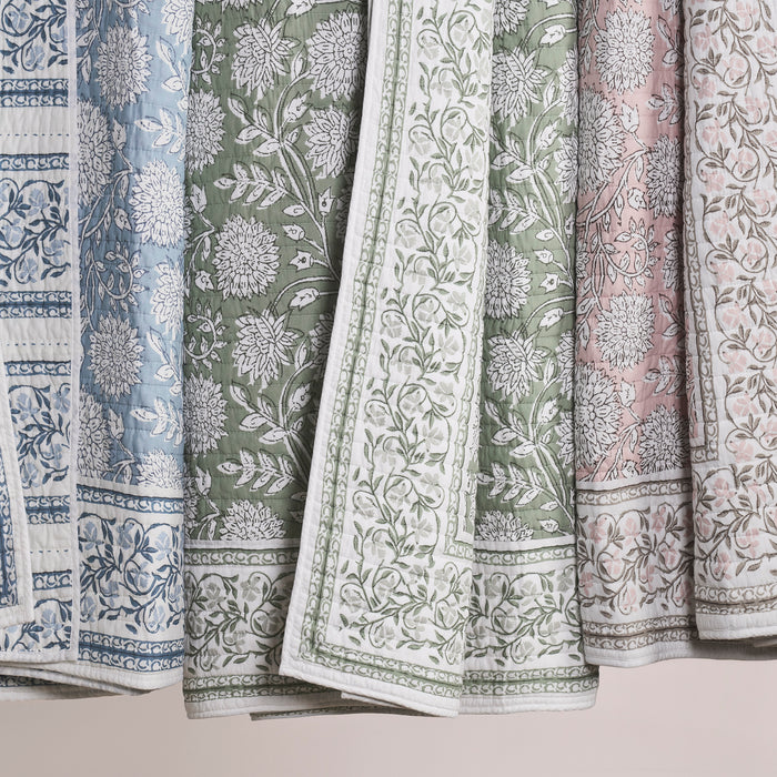 Adare Sage Quilt Set