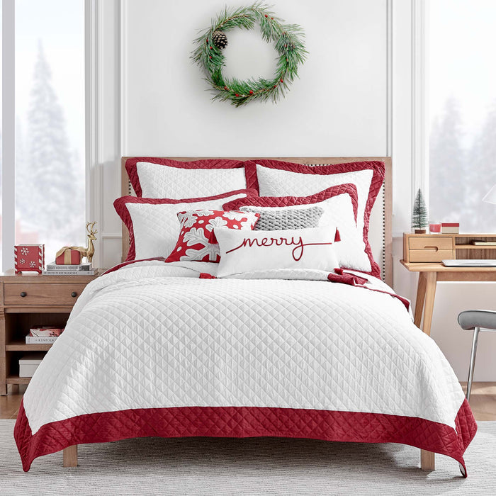 Levtex Home All is Bright Snowflake Pillow 18X18 Decorative Pillows