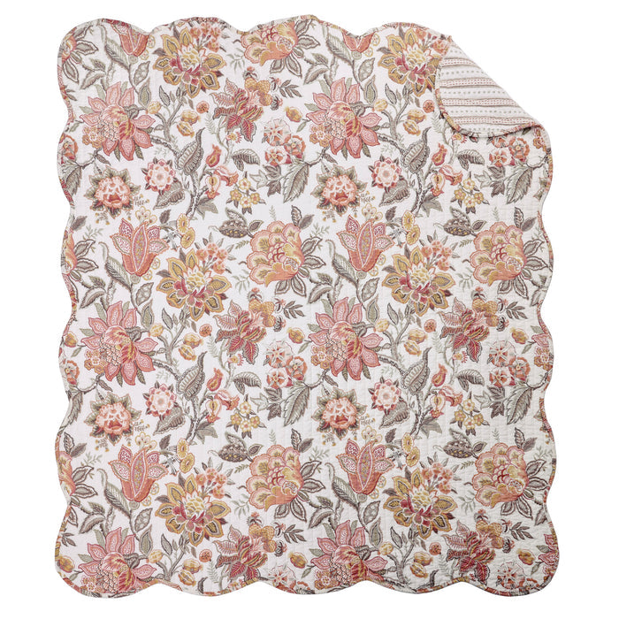 Blair Rust Quilted Throw