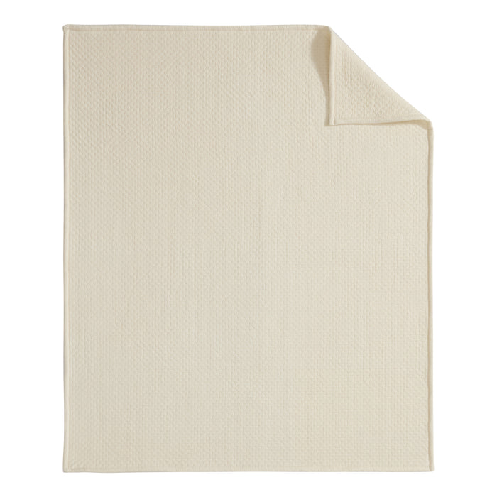 Grace Cream Quilted Throw