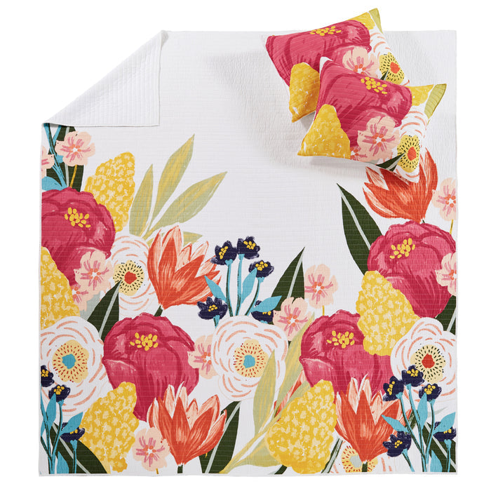 Grandiflora Bright Quilt Set