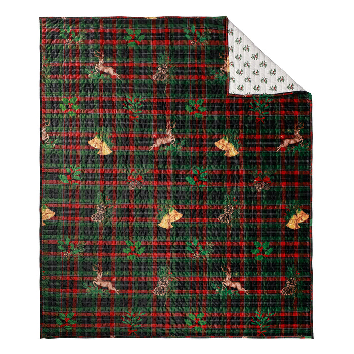 Levtex Home Merry Tartan Quilted Throw Throws