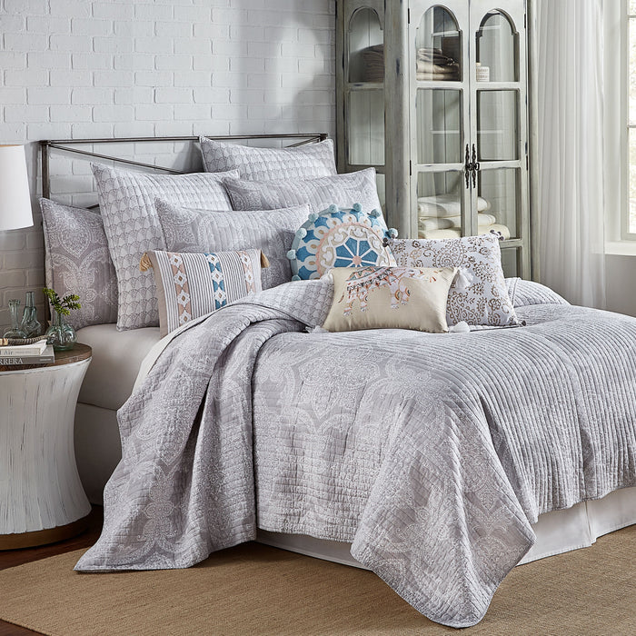Levtex Home Ronda Grey Stripe Pillow Decorative Pillows