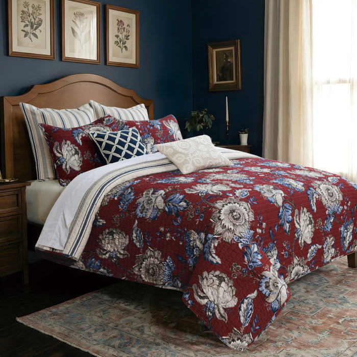 Royce Red Euro Sham Set of 2