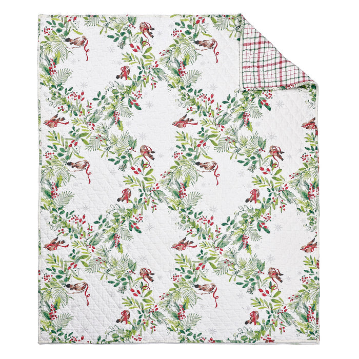 Levtex Home Tinsel Tidings Quilted Throw Throws