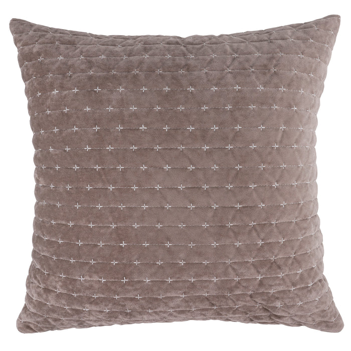 Velvet Stitch Square Pillow