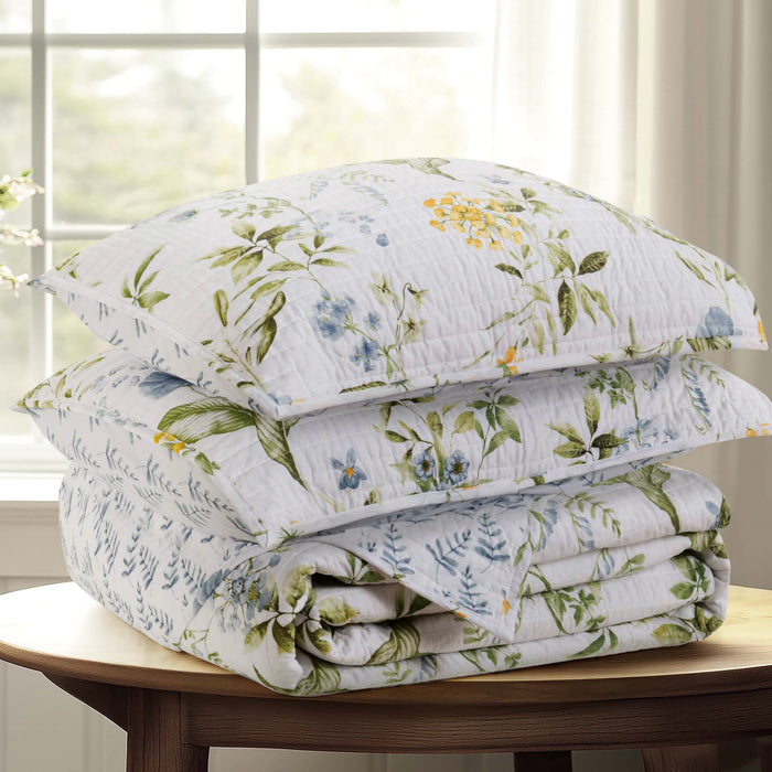 Viviana Blue Quilt Set