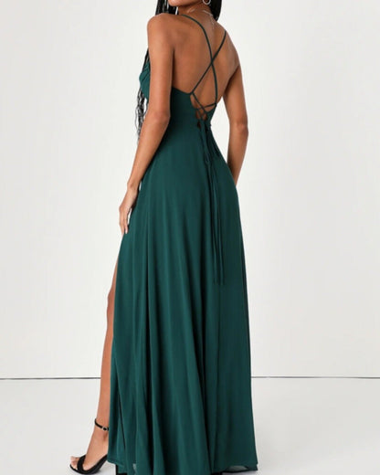 Chloe Lace-Up Back Formal Dress