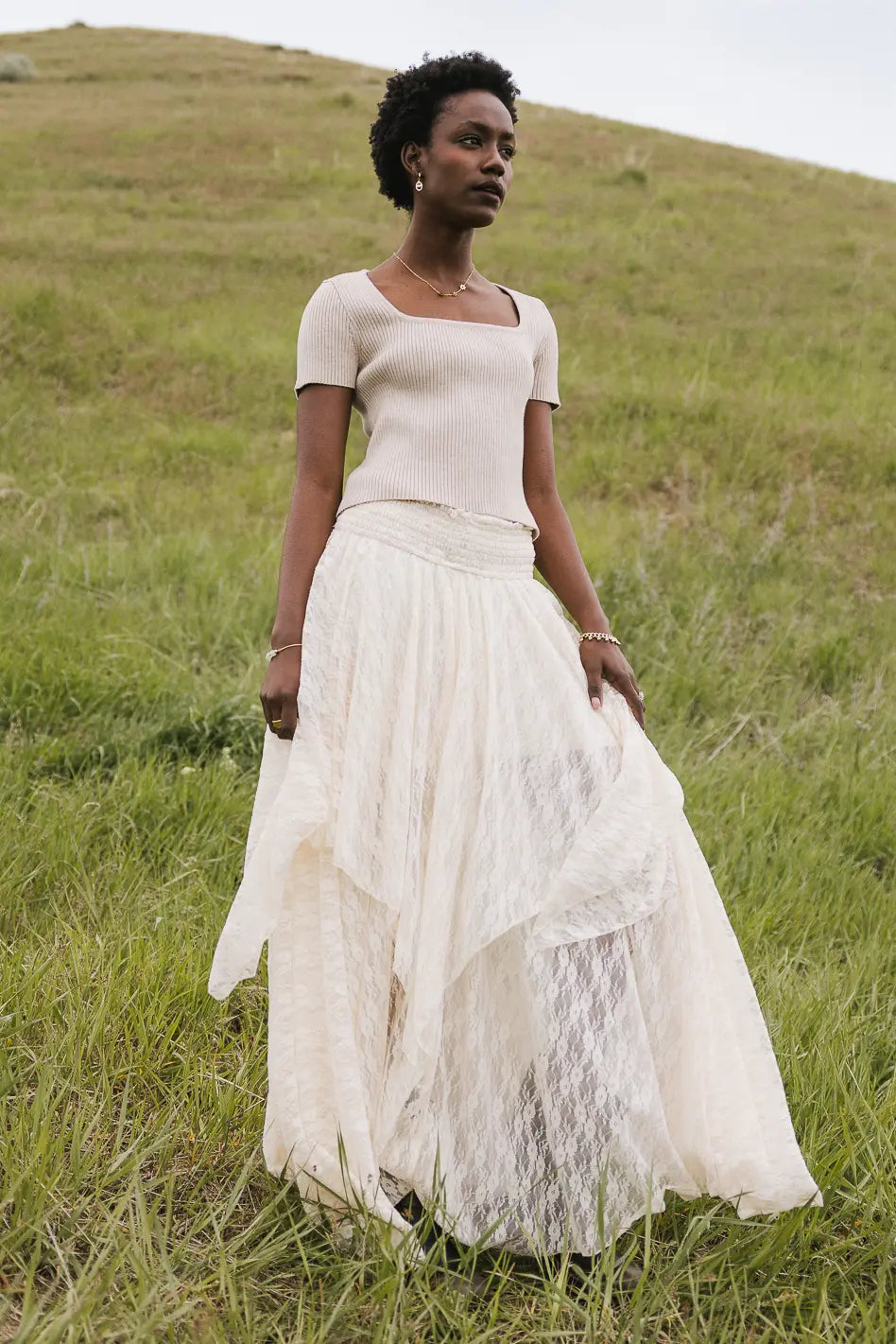 Cosette Top in Oatmeal - FINAL SALE