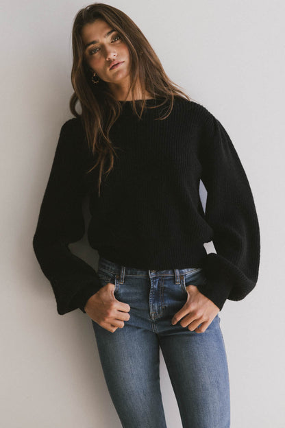 Amber Knit Sweater in Black - FINAL SALE