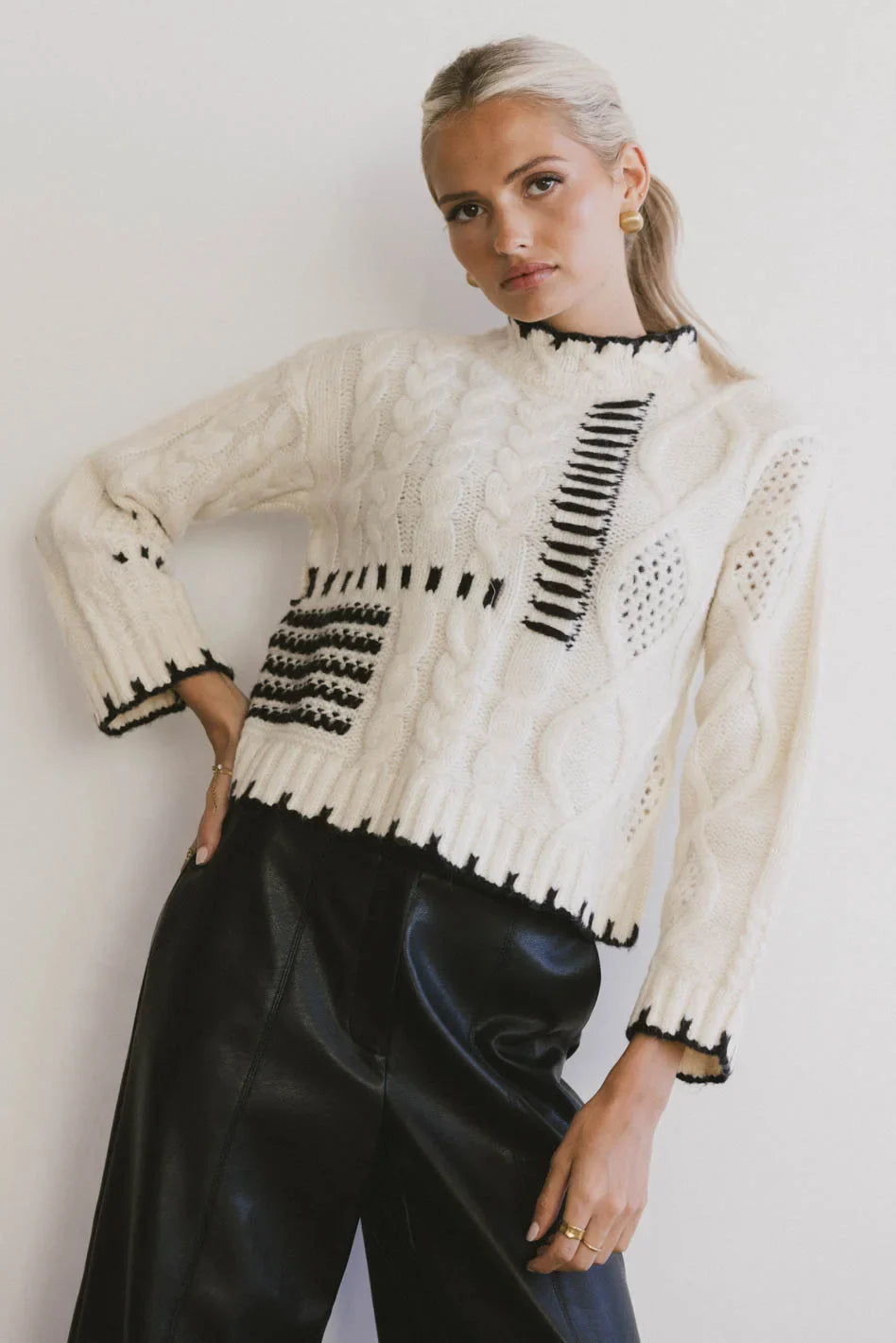 Cloe Cable Knit Sweater - FINAL SALE
