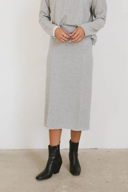 Harden Midi Skirt in Grey - FINAL SALE