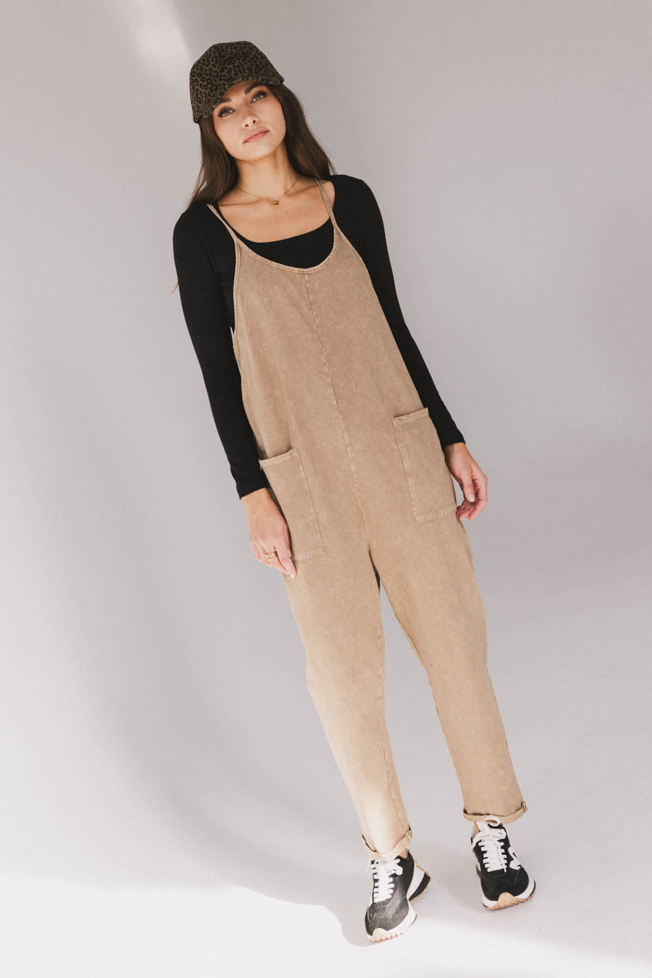Bram Overalls in Taupe - FINAL SALE