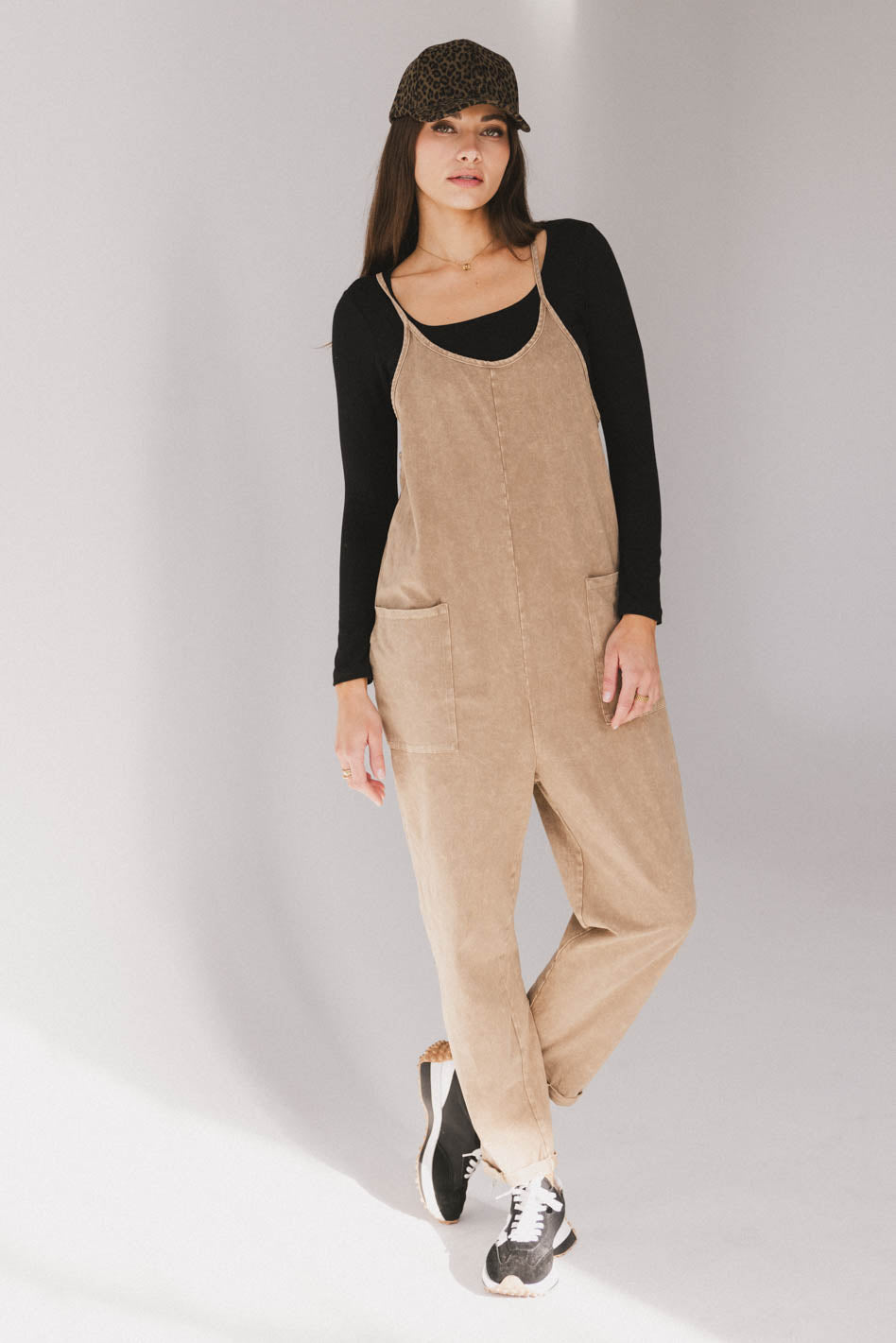 Bram Overalls in Taupe - FINAL SALE