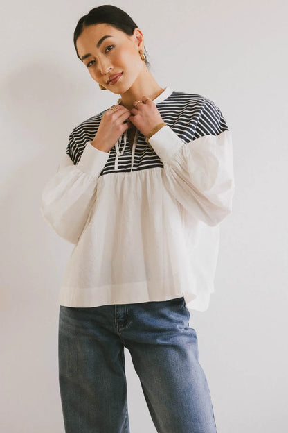 Anchor Striped Top - FINAL SALE