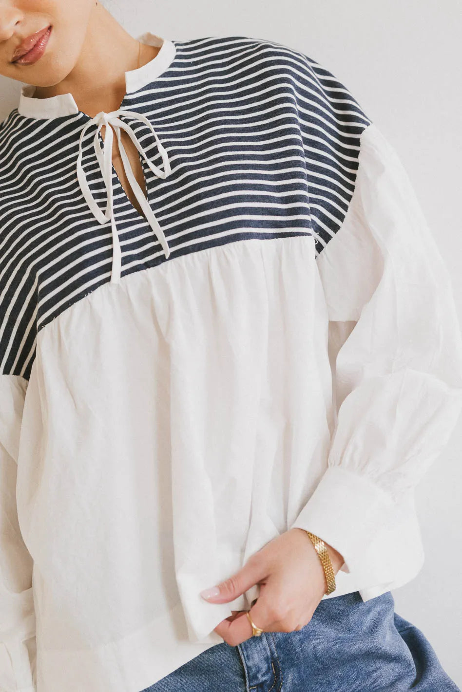 Anchor Striped Top - FINAL SALE