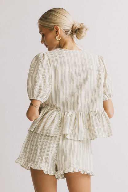 Ethel Tie Front Blouse - FINAL SALE