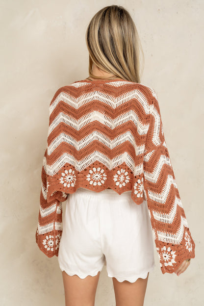 Indie Crochet Sweater - FINAL SALE