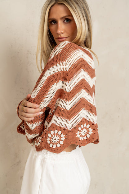 Indie Crochet Sweater - FINAL SALE