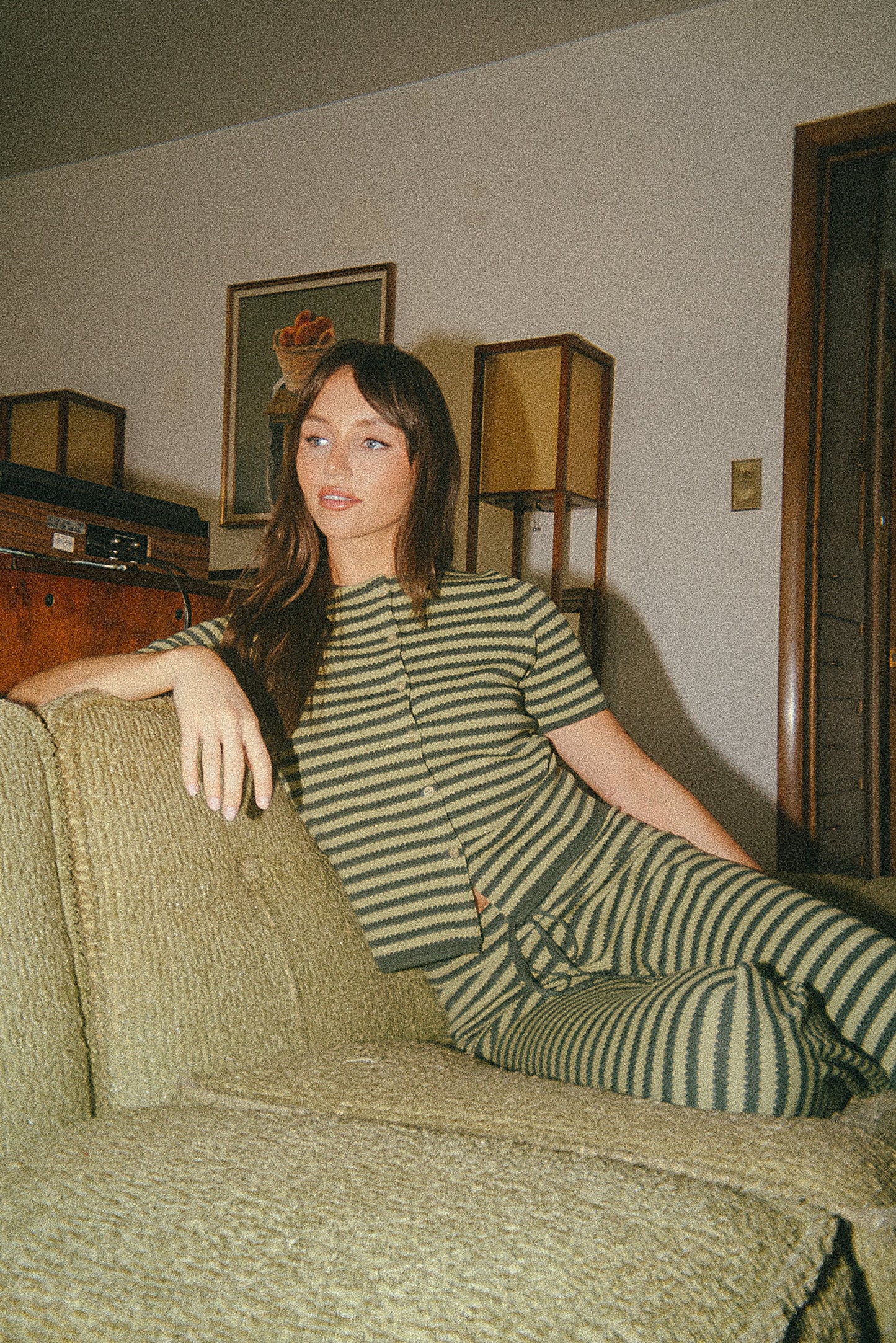Ireland Striped Top in Green - FINAL SALE