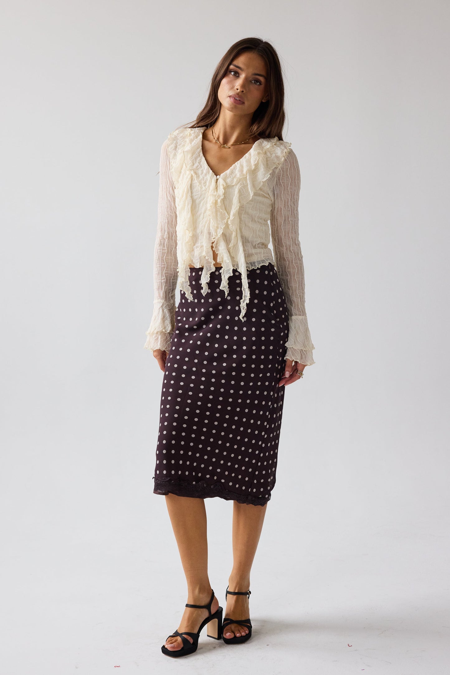 Croft Polka Dot Midi Skirt - FINAL SALE