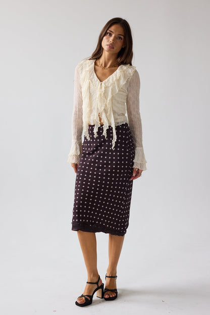Croft Polka Dot Midi Skirt - FINAL SALE