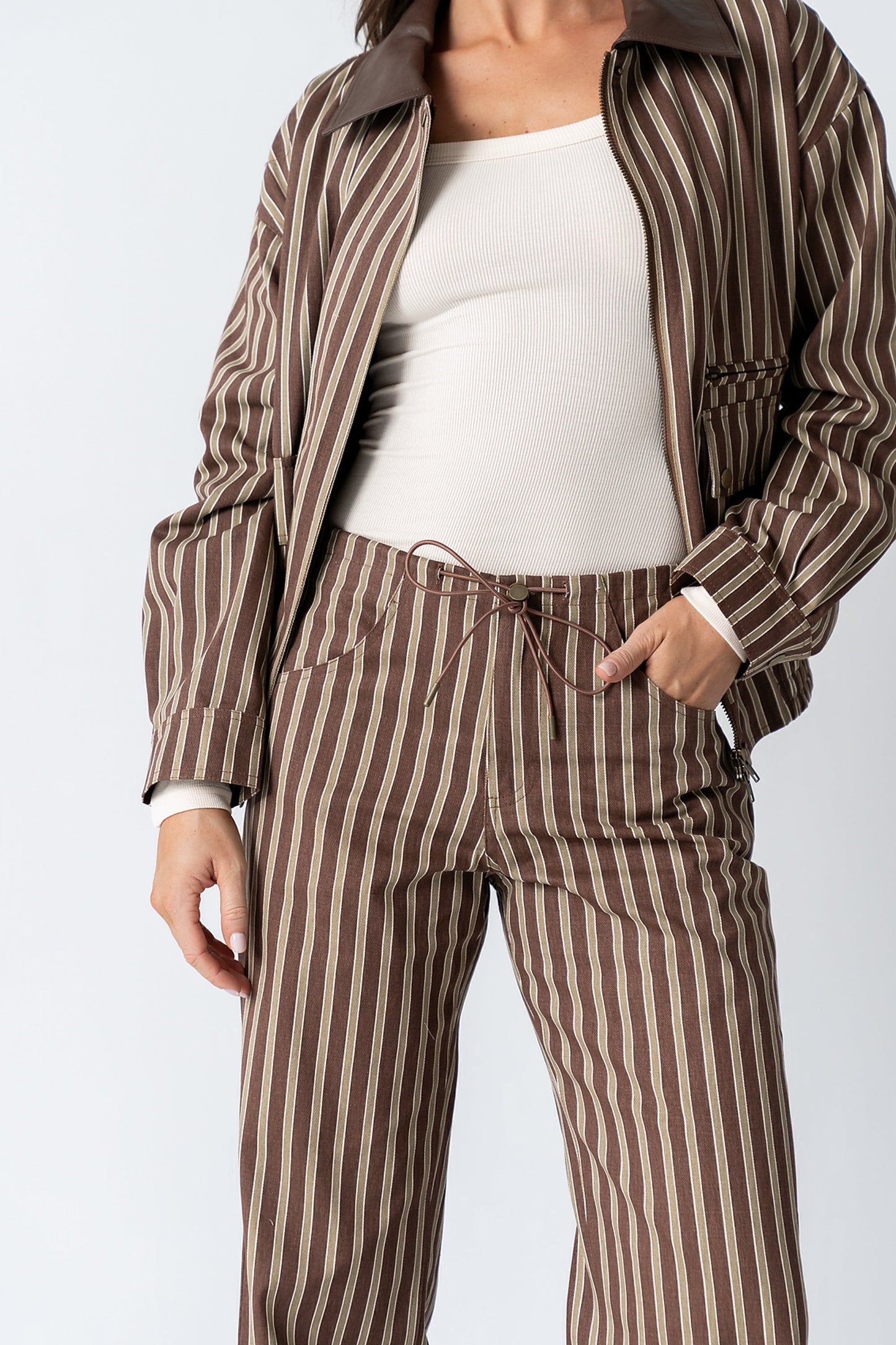 Carla Striped Wide Leg Pants - FINAL SALE