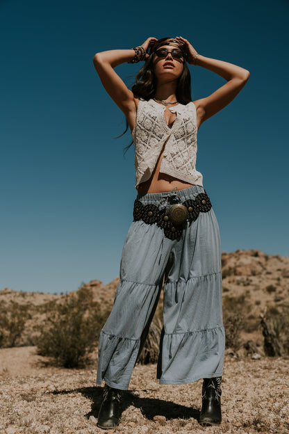 Eileen Waist Belt in Dark Brown