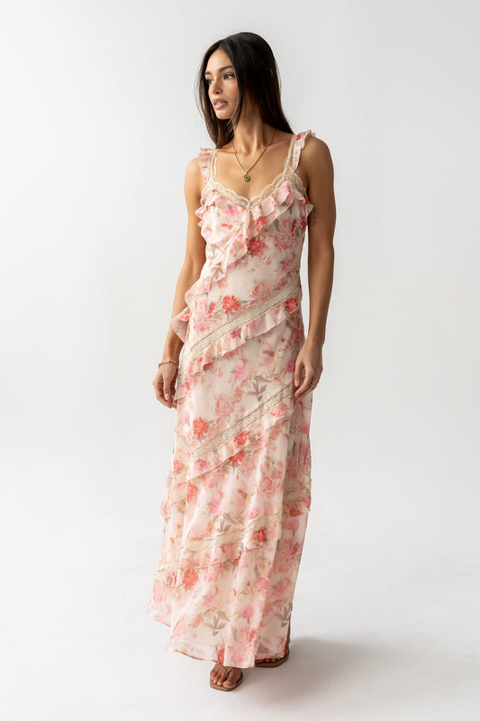 Franny Ruffle Maxi Dress