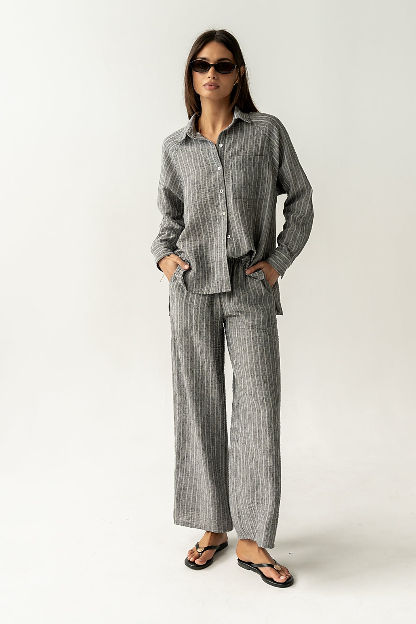 Conner Wide Leg Pants in Black