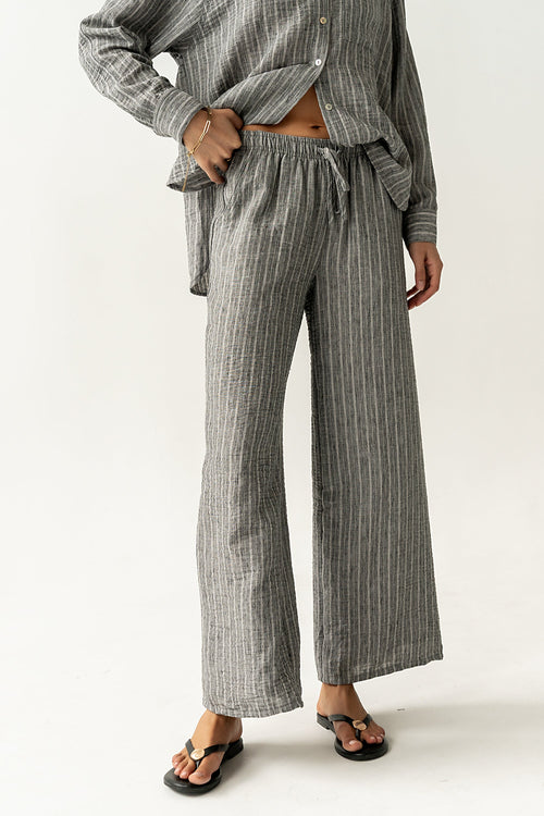 Conner Wide Leg Pants in Black