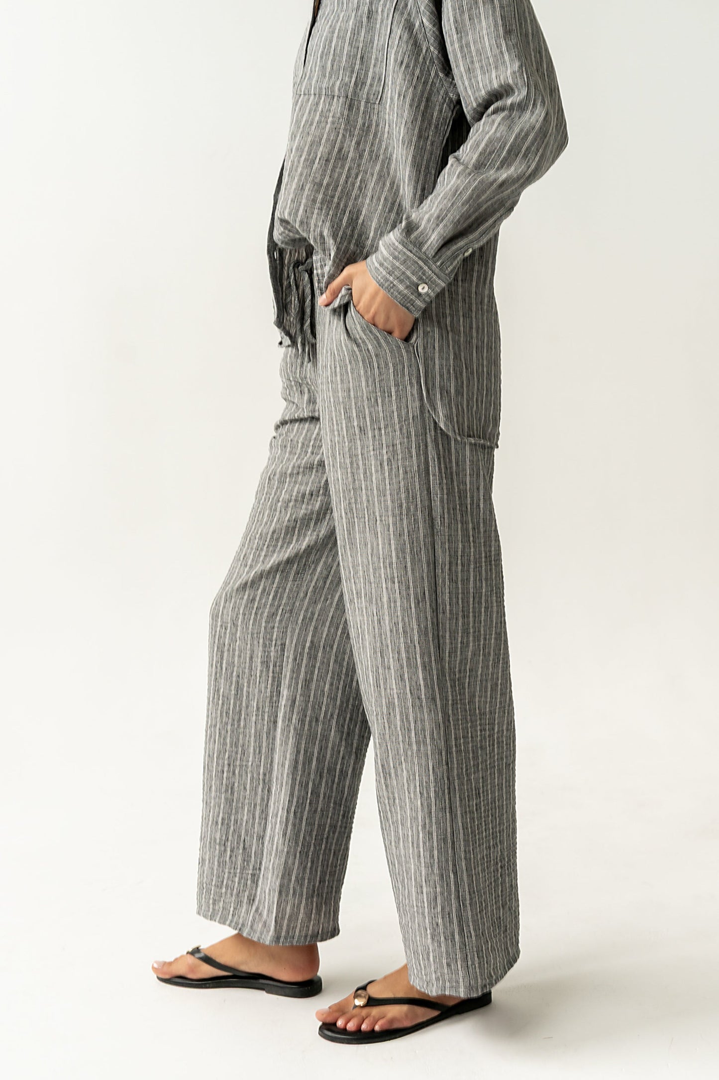Conner Wide Leg Pants in Black