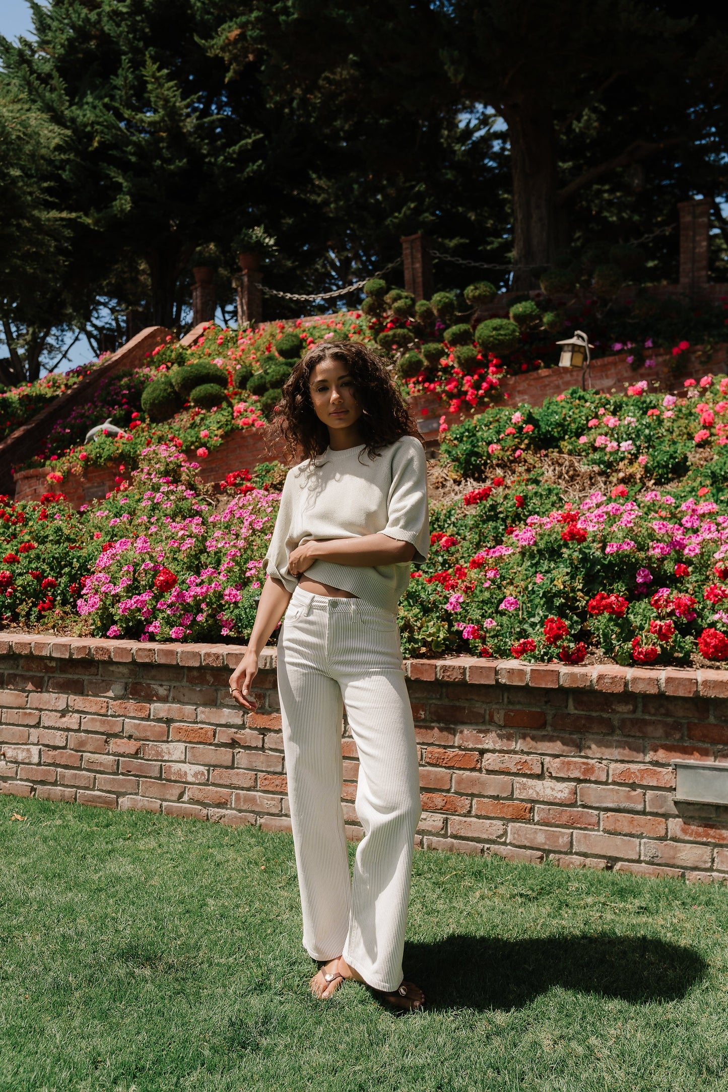 Camille Striped Wide Leg Pants