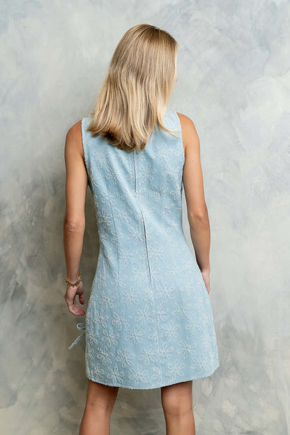 Davie Floral Denim Dress