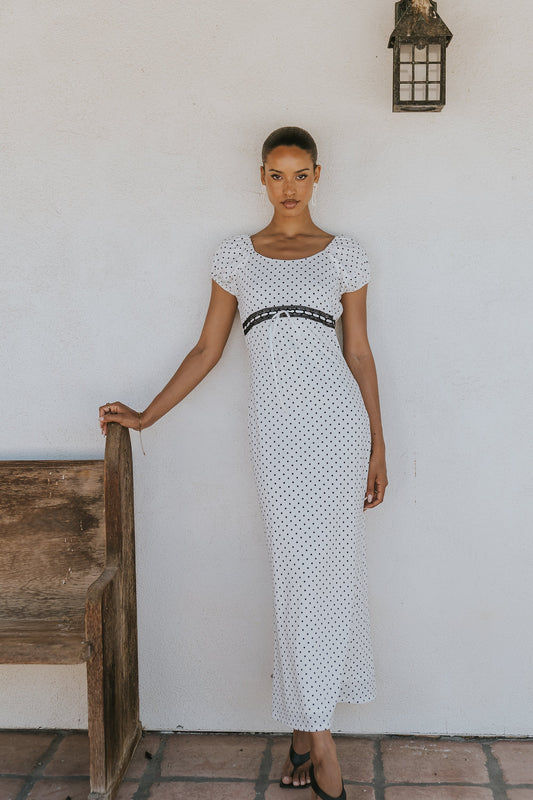 Colton Polka Dot Maxi Dress