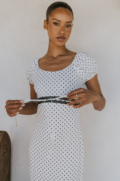 Colton Polka Dot Maxi Dress