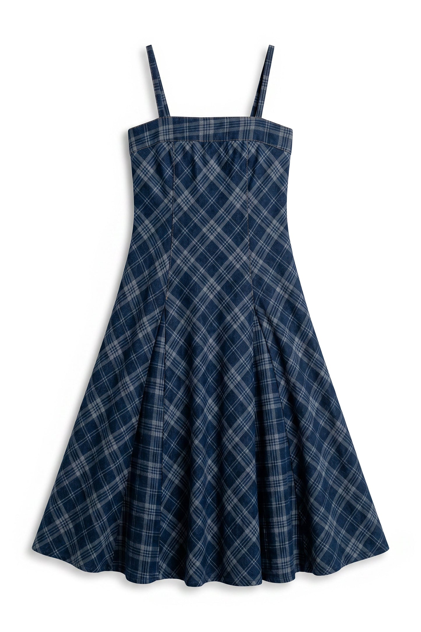 Hayes Plaid Denim Dress