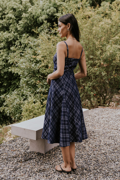 Hayes Plaid Denim Dress