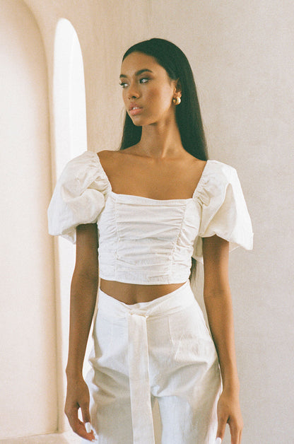 SAMPLE-Amari Top - White