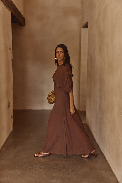 SAMPLE-Eira Dress - Chocolate