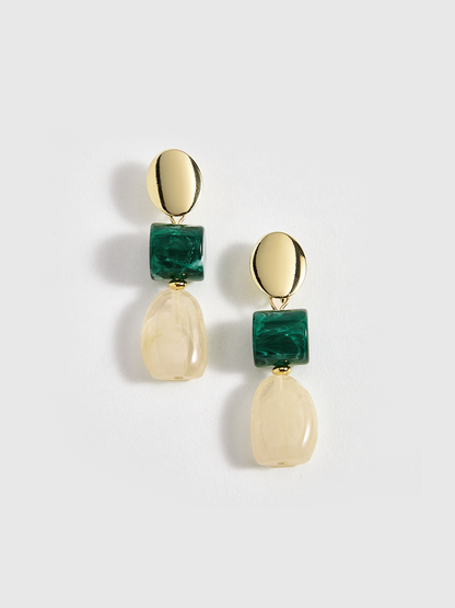 Geometric Drop Earrings