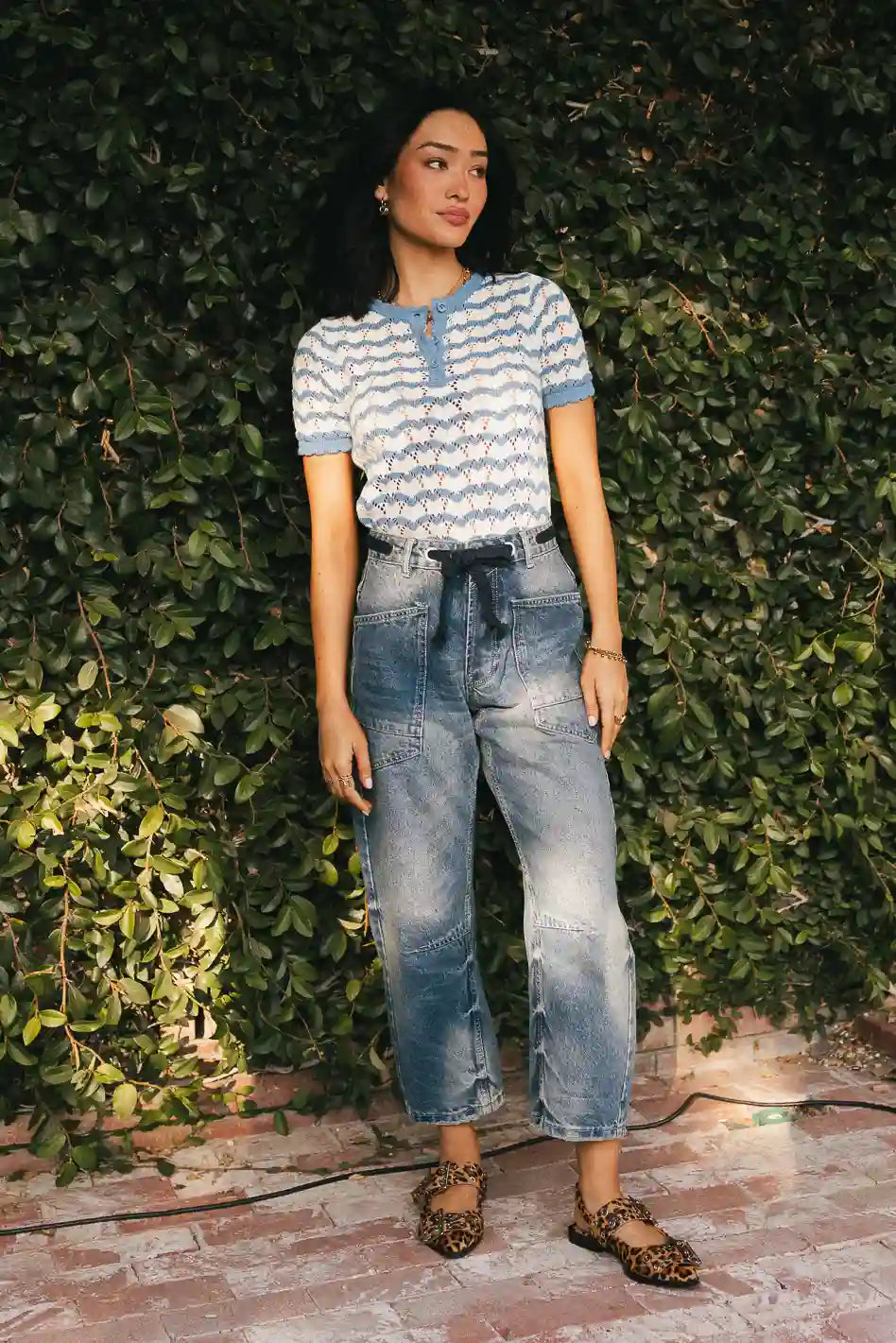 Eddie Knit Sweater in Blue - FINAL SALE