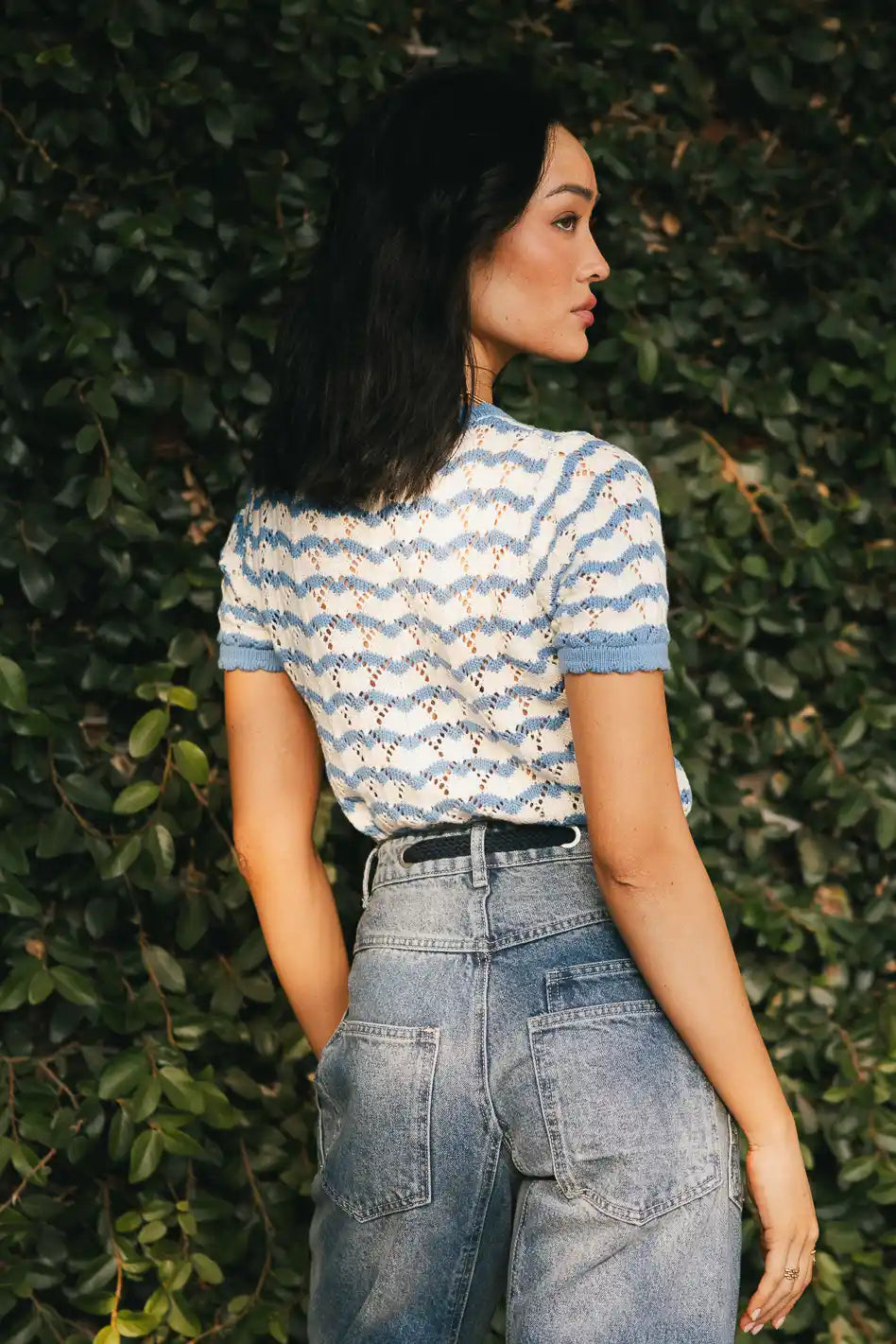 Eddie Knit Sweater in Blue - FINAL SALE