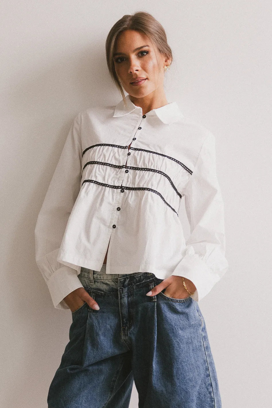 Effie Collared Blouse - FINAL SALE