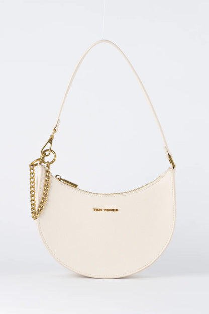 TEN TONES Grayson Moon Bag White