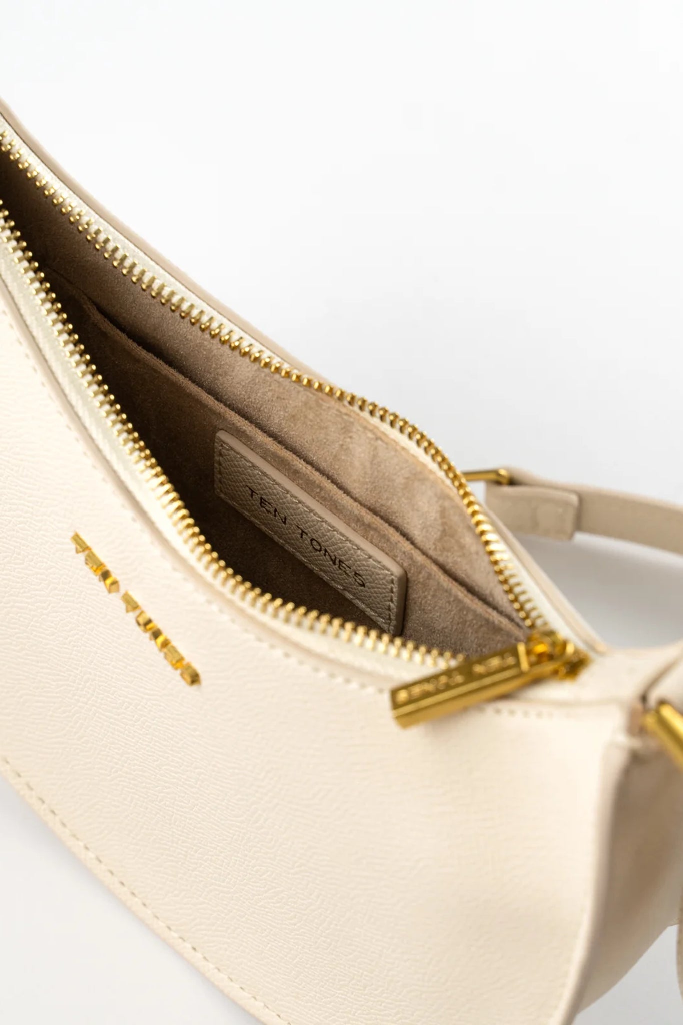 TEN TONES Grayson Moon Bag White