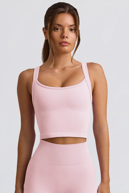 Super Sculpt Seamless Longline Camisole Top in Soft Pink